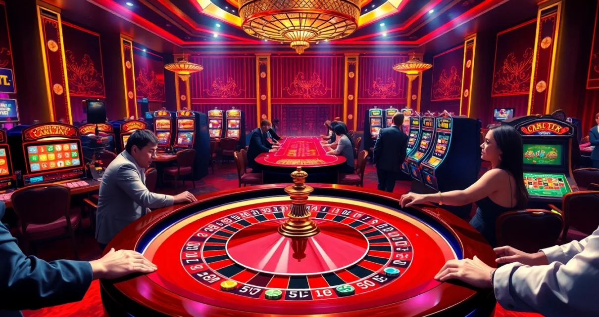 CakhiaTV provides thrilling roulette games, energetic players engaging in high-stakes bets.